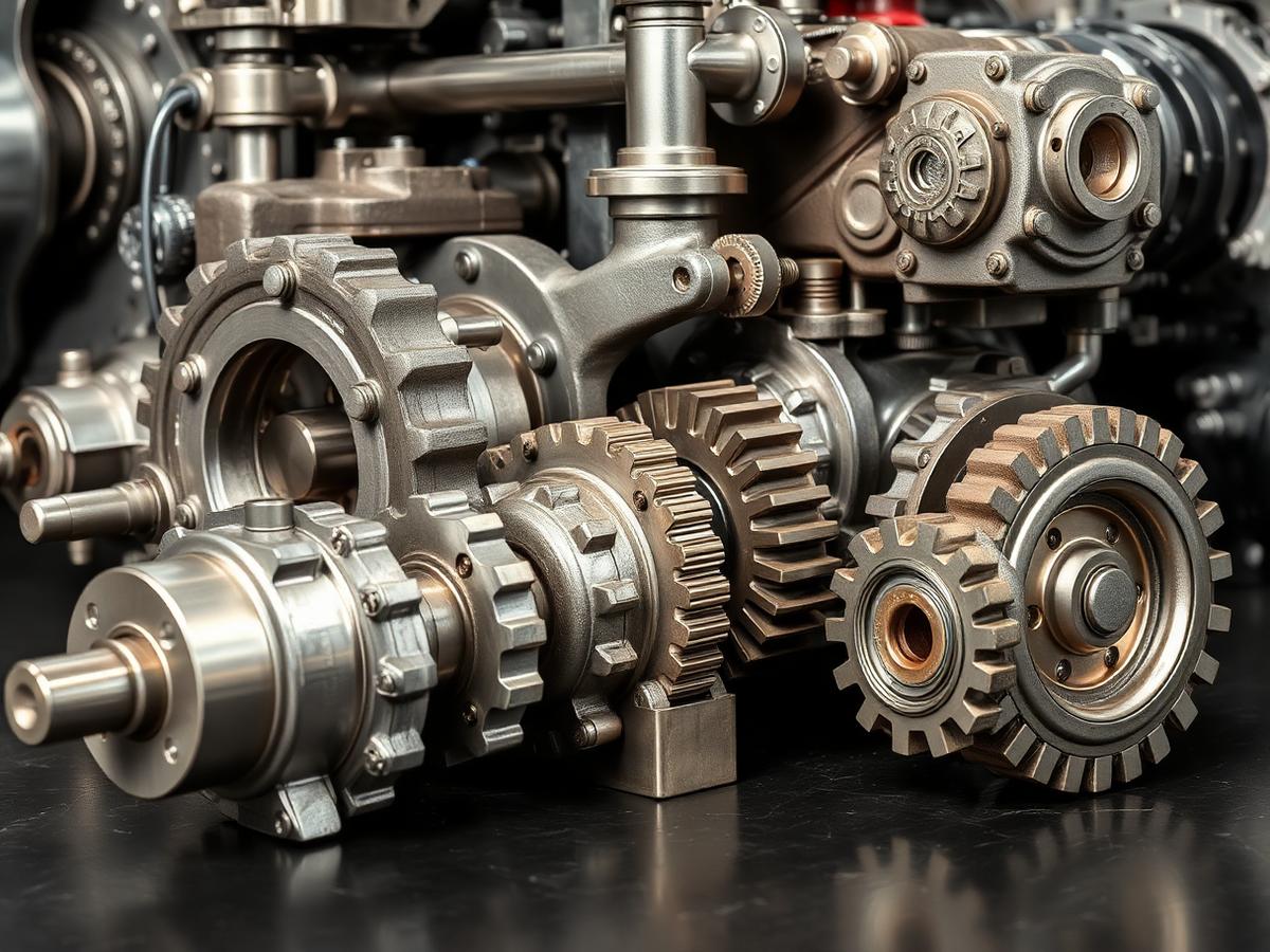 Hydraulic pumps, gears and transmission components